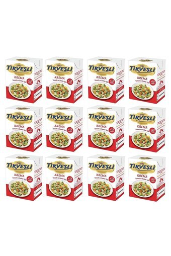 Tikveşli Yemeklik Krema 12x200 ml