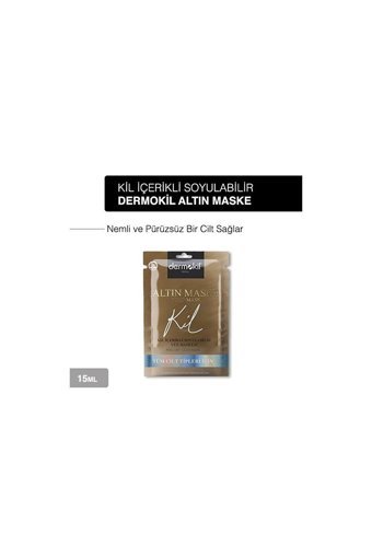 Dermokil Gold Maske Killi Nemlendiricili Soyulabilir Kağıt Yüz Maskesi 15 ml