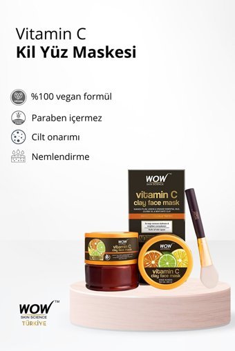 Wow Skin Science C Vitamin Killi Nemlendiricili Yüz Maskesi