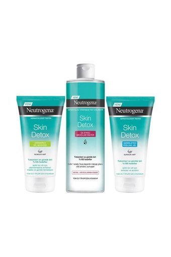 Neutrogena Skin Detox Killi Jel Yüz Maskesi 2x150 ml+400 ml