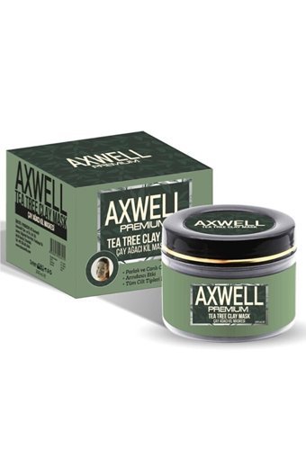 Axwell Çay Ağacı Killi Nemlendiricili Krem Yüz Maskesi 100 ml