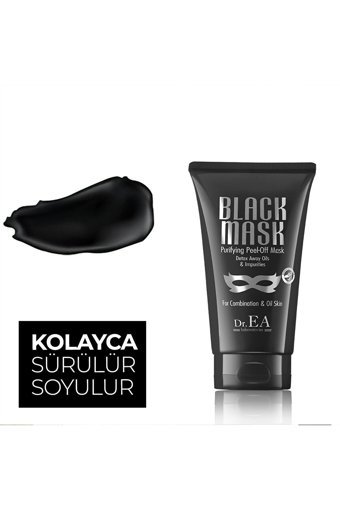 Dr. Ea Laboratories Siyah Maske Nemlendiricili Soyulabilir Jel Yüz Maskesi 75 ml