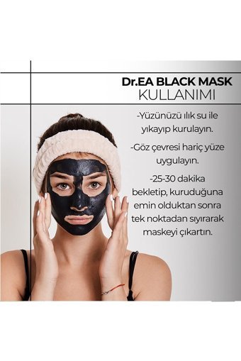 Dr. Ea Laboratories Siyah Maske Nemlendiricili Soyulabilir Jel Yüz Maskesi 75 ml