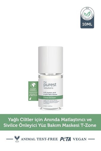The Purest Solutions T-Zone Nemlendiricili Krem Yüz Maskesi 10 ml