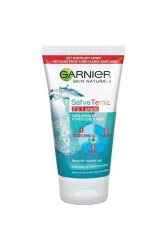 Garnier Saf & Temiz 3'Ü 1 Arada Jel Yüz Maskesi 150 ml