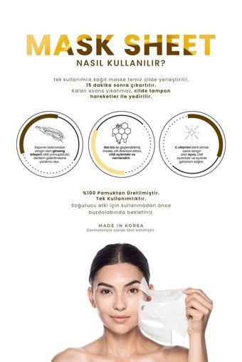 Esfolio Bal Özü Nemlendiricili Kağıt Yüz Maskesi