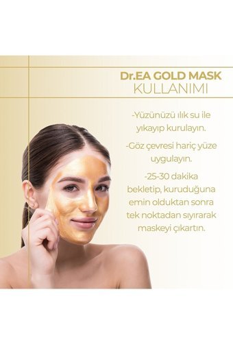Dr. Ea Laboratories Altın Maske Nemlendiricili Soyulabilir Jel Yüz Maskesi 150 ml