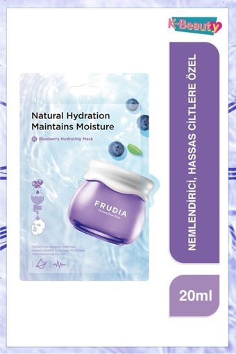 Frudia Blueberry Nemlendiricili Kağıt Yüz Maskesi 3 Adet