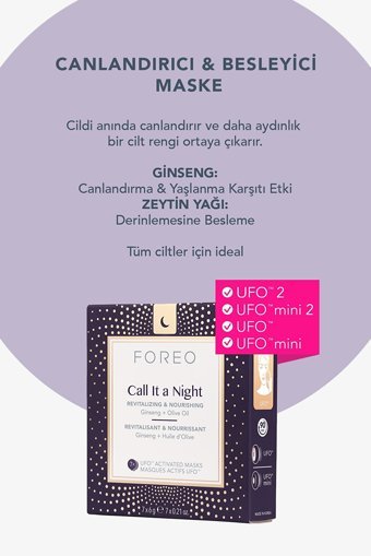 Foreo Call It A Night Nemlendiricili Kağıt Yüz Maskesi 7 Adet
