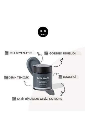Shy Xo Shine Deep Black Killi Krem Yüz Maskesi 100 ml