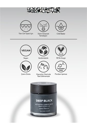 Shy Xo Shine Deep Black Killi Krem Yüz Maskesi 100 ml