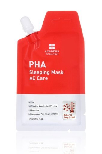 Leaders Pha Akne Kontrolü Yatıştırıcı Uyku Nemlendiricili Soyulabilir Jel Yüz Maskesi 20 ml