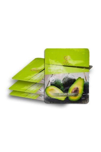 Ebru Avokado Yağlı Nemlendiricili Kağıt Yüz Maskesi 4x25 ml