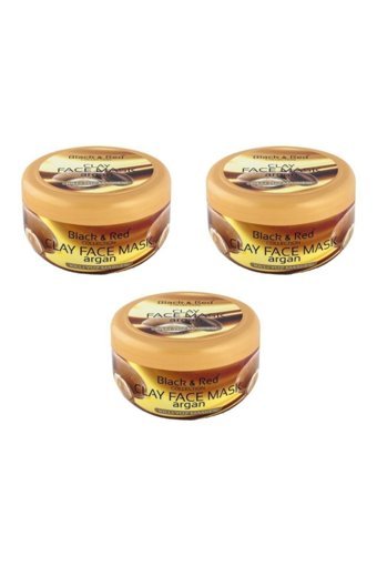 Black & Red Argan Yağlı Krem Yüz Maskesi 3 Adet