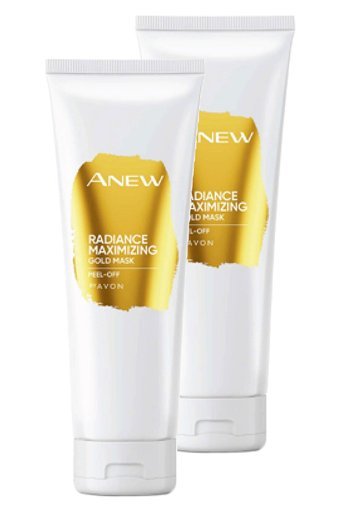 Avon Anew Radiance Maximising Nemlendiricili Soyulabilir Krem Yüz Maskesi 2x75 ml