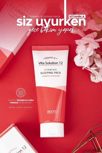 Jigott Vita Solution 12 Firming Sleeping Pack Nemlendiricili Krem Yüz Maskesi