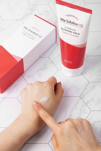 Jigott Vita Solution 12 Firming Sleeping Pack Nemlendiricili Krem Yüz Maskesi