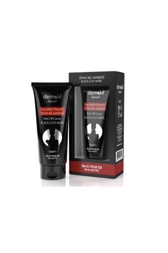 Dermokil Peel Of Caviar Havyarlı Siyah Killi Nemlendiricili Soyulabilir Krem Yüz Maskesi 75 ml