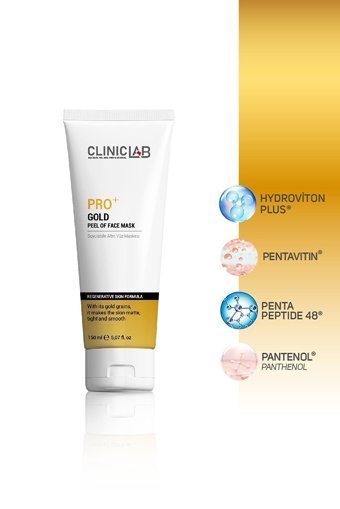 Cliniclab Pro Gold Nemlendiricili Soyulabilir Jel Yüz Maskesi 150 ml