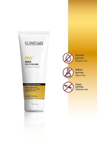 Cliniclab Pro Gold Nemlendiricili Soyulabilir Jel Yüz Maskesi 150 ml