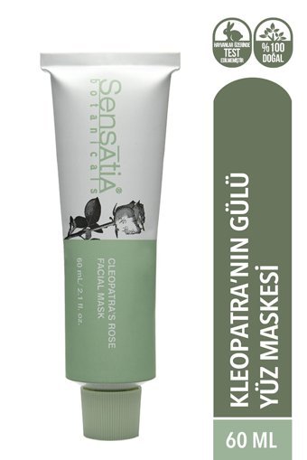 Sensatia Botanicals Cleopatra'S Rose Facial Scrub Nemlendiricili Krem Yüz Maskesi 60 ml