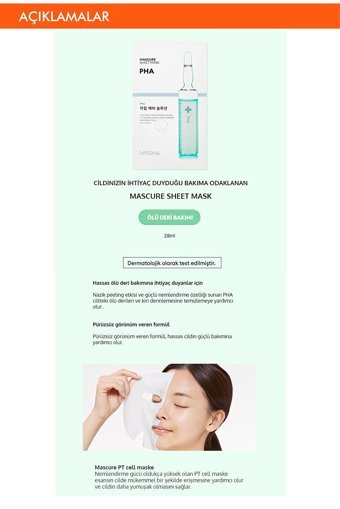 Missha Pha İçerikli Nemlendiricili Soyulabilir Kağıt Yüz Maskesi