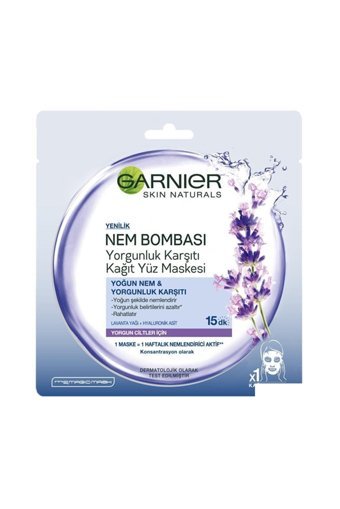 Garnier Yorgunluk Karşıtı Nemlendiricili Kağıt Yüz Maskesi 28 gr