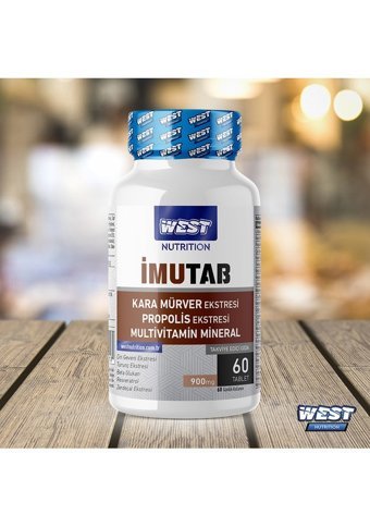 West Nutrition Imutab Vitamin C Kara Mürver Propolis Yetişkin Mineral 30 Adet