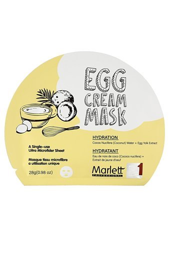Marlett Yumurta Özlü Nemlendirici Ve Aydınlatıcı Nemlendiricili Soyulabilir Kağıt Yüz Maskesi