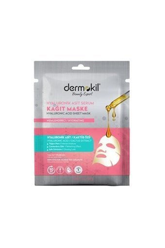 Dermokil Hyaluronik Asit Nemlendiricili Kağıt Yüz Maskesi