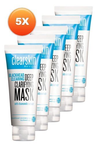 Avon Clearskin Jel Yüz Maskesi 5x75 ml