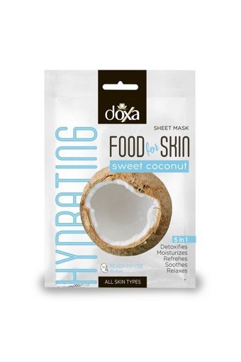 Doxa Food For Skin Süt Bombası Besleyici Hindistan Cevizi Nemlendiricili Kağıt Yüz Maskesi