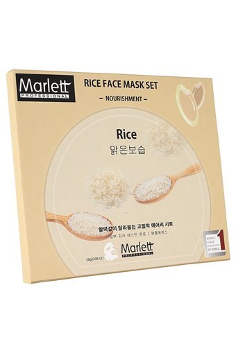 Marlett Doğal Pirinç Özlü Nemlendirici Ve Aydınlatıcı Nemlendiricili Soyulabilir Kağıt Yüz Maskesi
