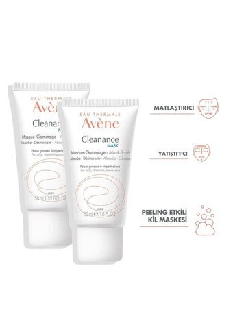 Avene Cleanance Krem Yüz Maskesi 2x50 ml