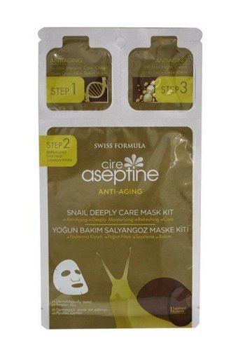 Cire Aseptine Anti Aging Salyangoz Nemlendiricili Kağıt Yüz Maskesi