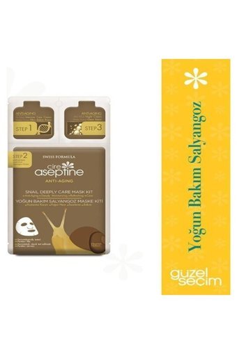 Cire Aseptine Anti Aging Salyangoz Nemlendiricili Kağıt Yüz Maskesi