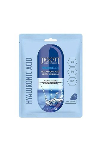 Jigott Real Ampul Hyaluronic Acid Nemlendiricili Kağıt Yüz Maskesi
