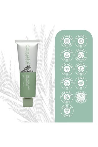 Sensatia Botanicals Tea Tree & Lemon Facial Mask Killi Nemlendiricili Krem Yüz Maskesi 60 ml