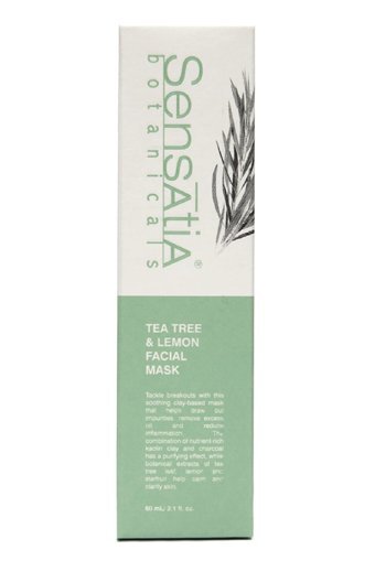 Sensatia Botanicals Tea Tree & Lemon Facial Mask Killi Nemlendiricili Krem Yüz Maskesi 60 ml