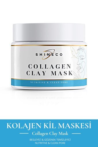 Shineco Collagen Clay Mask Killi Krem Yüz Maskesi 50 ml