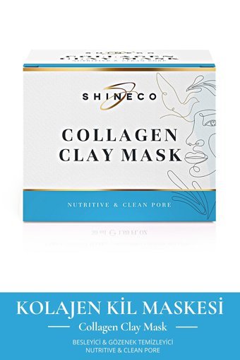 Shineco Collagen Clay Mask Killi Krem Yüz Maskesi 50 ml