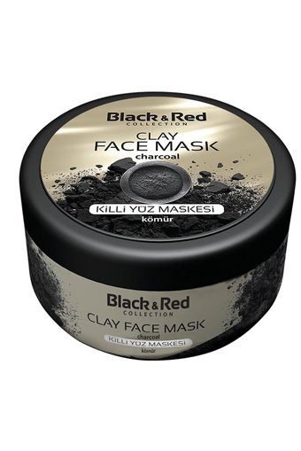 Black & Red Siyah+Kömür Özlü Killi Soyulabilir Krem Yüz Maskesi 250 ml+400 gr