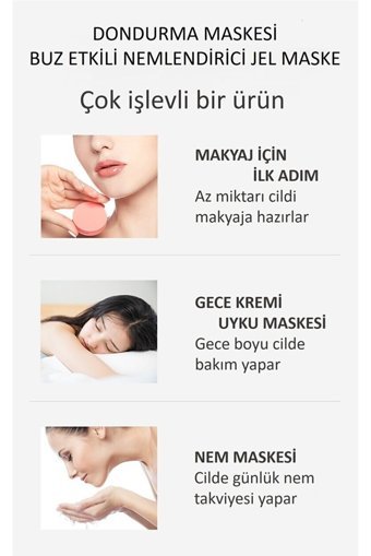 Jomtam Dondurma Maske-Buz Etkili Nemlendiricili Jel Yüz Maskesi 115 gr