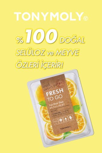 Tonymoly Fresh To Go Yuja Meyvesi Kağıt Yüz Maskesi