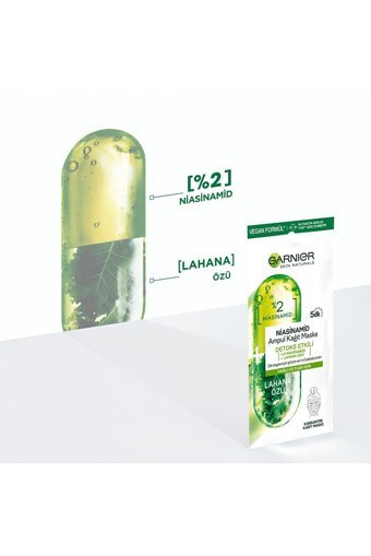 Garnier Ampul Kağıt Yüz Maskesi 3 Adet