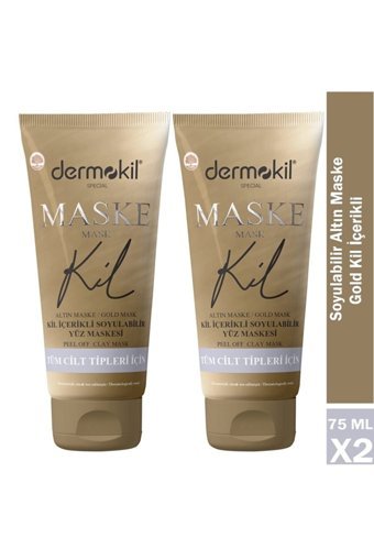 Dermokil Killi Nemlendiricili Soyulabilir Krem Yüz Maskesi 2x75 ml
