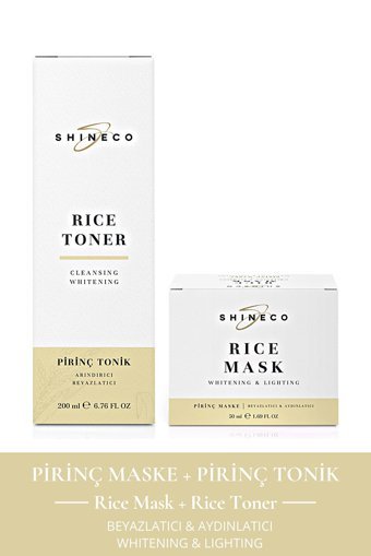 Shineco Rice Mask-Rice Toner Nemlendiricili Krem Yüz Maskesi 50 ml