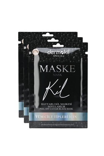 Dermokil Peel Of Caviar Killi Nemlendiricili Soyulabilir Jel Yüz Maskesi 3x15 ml