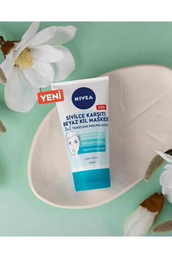 Nivea Sivilce Ve Siyah Nokta Karşıtı Killi Nemlendiricili Jel Yüz Maskesi 150 ml