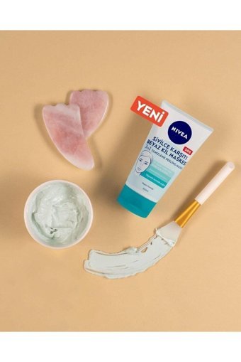 Nivea Sivilce Ve Siyah Nokta Karşıtı Killi Nemlendiricili Jel Yüz Maskesi 150 ml